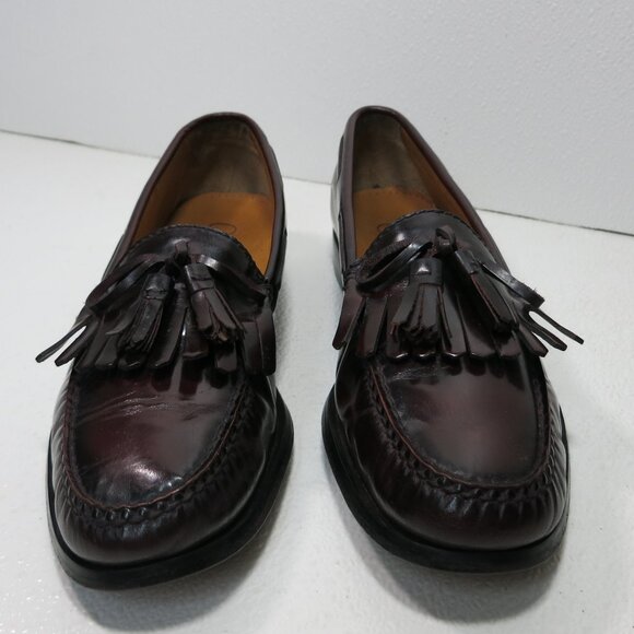 Cole Haan Oil Tanned Leather Tassel Moccasin Loafers Men's Footwear Shoes sz 9 D - Picture 5 of 7